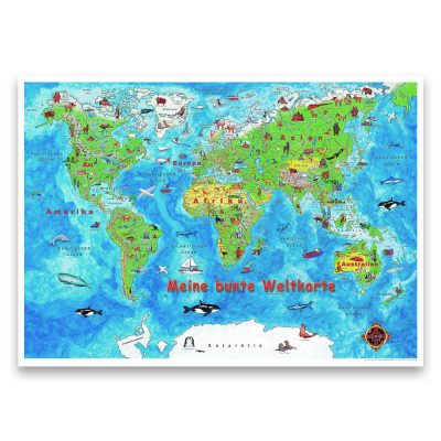 Meine bunte Weltkarte