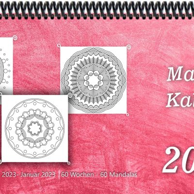 4262385944218 Tischkalender 2024 Mandala rosa
