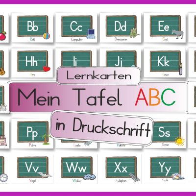 Mein Tafel - ABC ohneArtikel DINA5