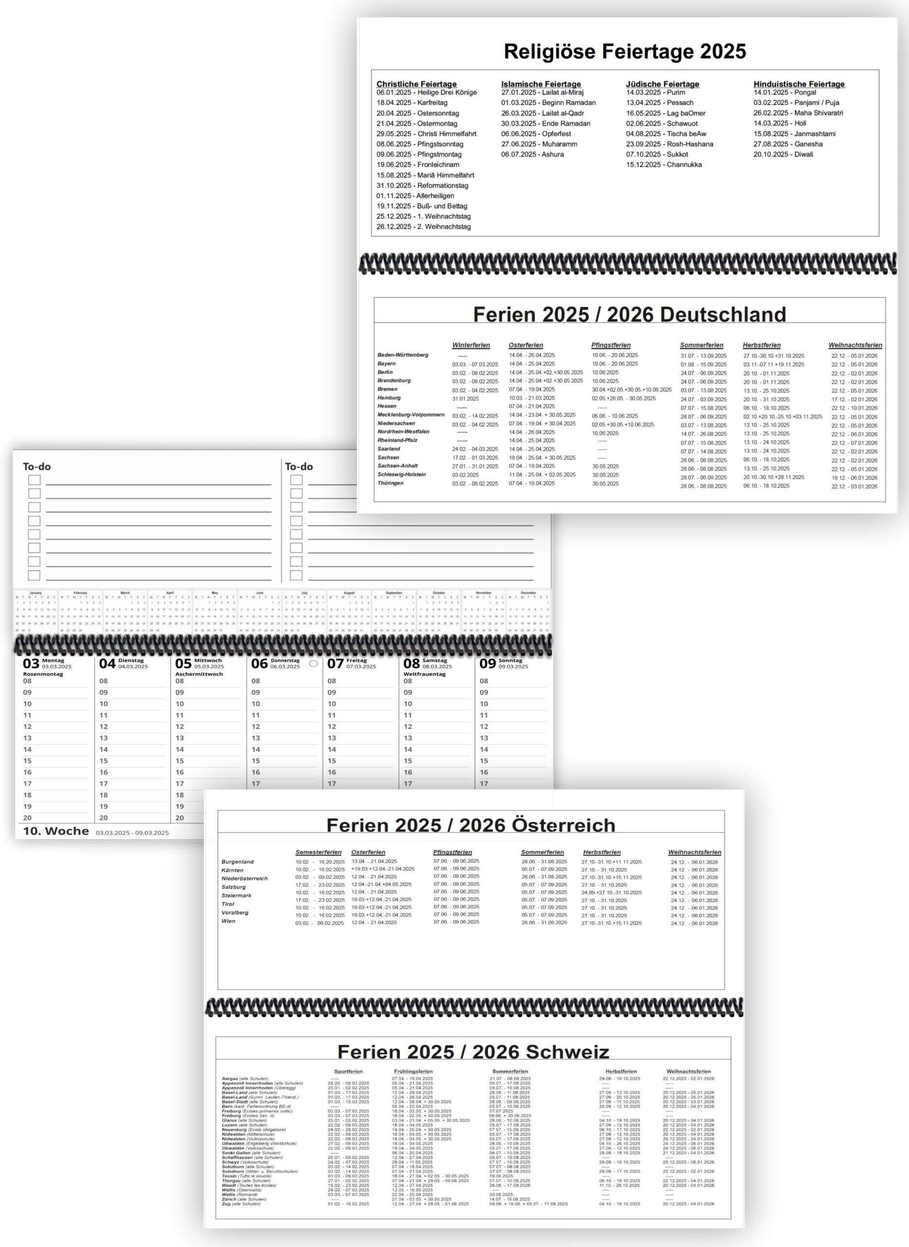 Schreibtisch-Set 2025 - E&Z-Verlag GmbH